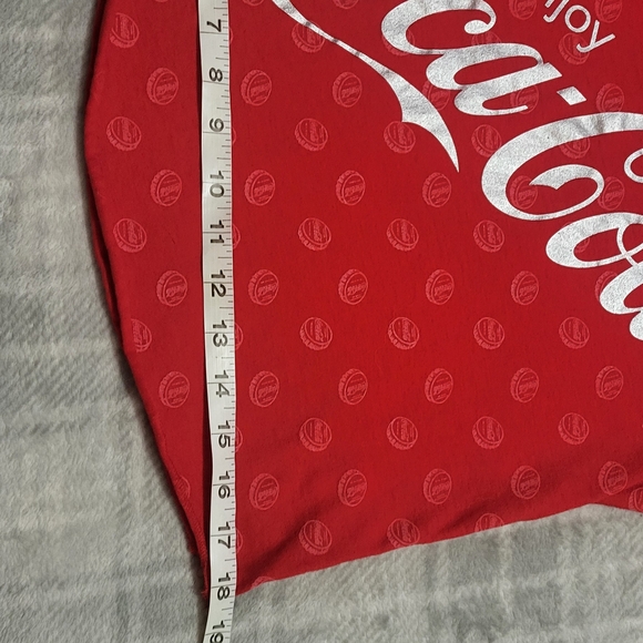Coca-Cola Red With Silver Foil Logo Tank Med 7-9 - Picture 9 of 10